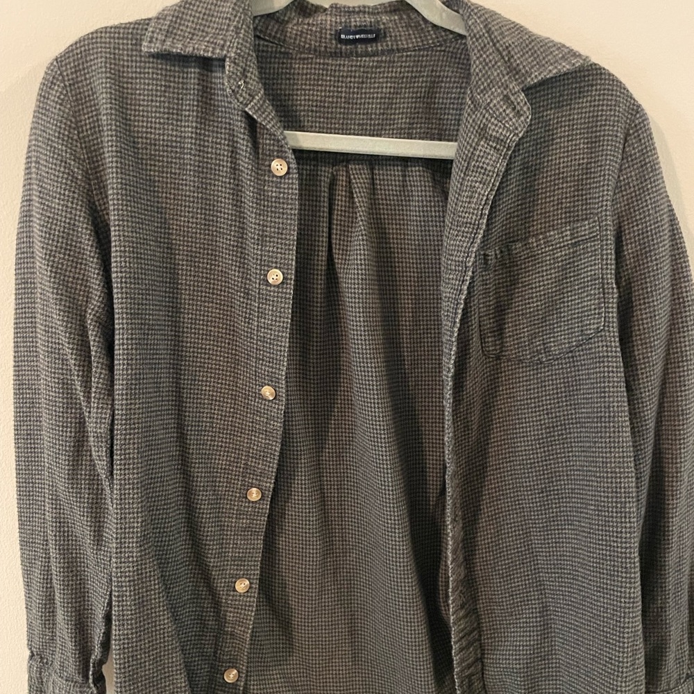 Brandy Melville Dark Green & Black Flannel